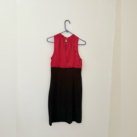 New with tags red and black sleeveless party dress - Picture 2 of 15